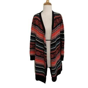 Hive & Honey Blue Pink Western Cardigan Sweater XS